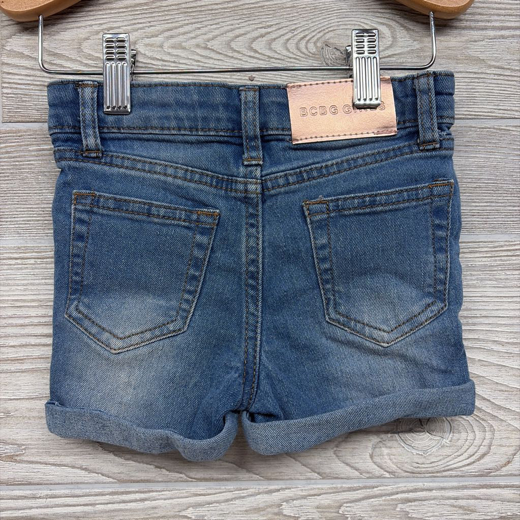 Distressed Denim Shorts Cuffed 3T