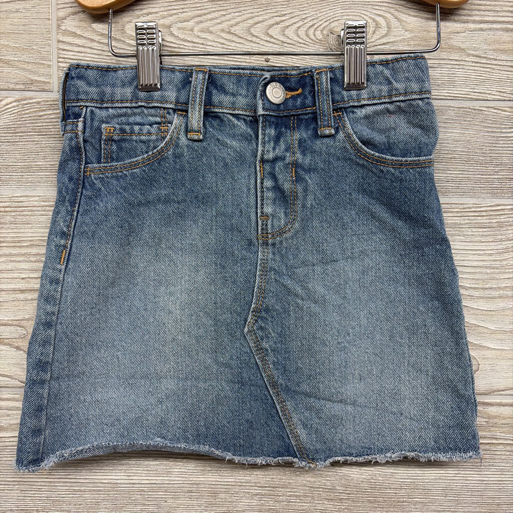 Denim Skirt Frayed 5T