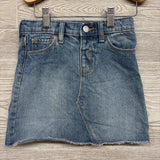 Denim Skirt Frayed 5T