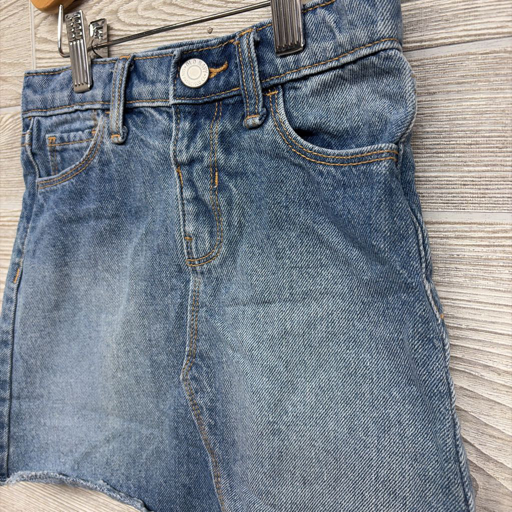 Denim Skirt Frayed 5T