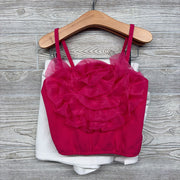 Smocked Back Tank Top Tulle & Skort 6-7