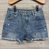 Denim Shorts Embroidered Flowers 8