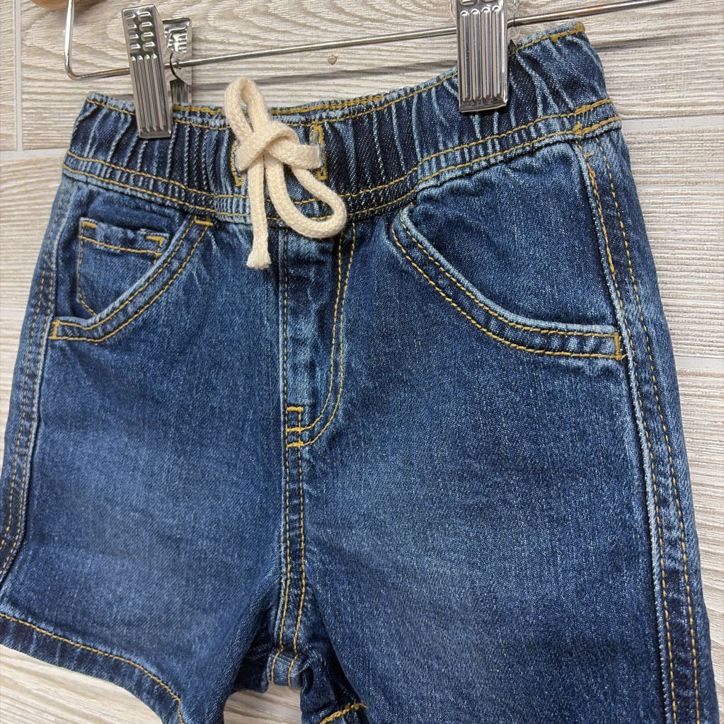 Pull On Drawstring Denim Shorts 18M