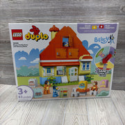 NEW Duplo Building Set Bluey's Family House With Memory Game #10459
