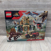 NEW Building Set Spinosaurus & Quetzalcoatlus Air Mission Jurassic World #76976