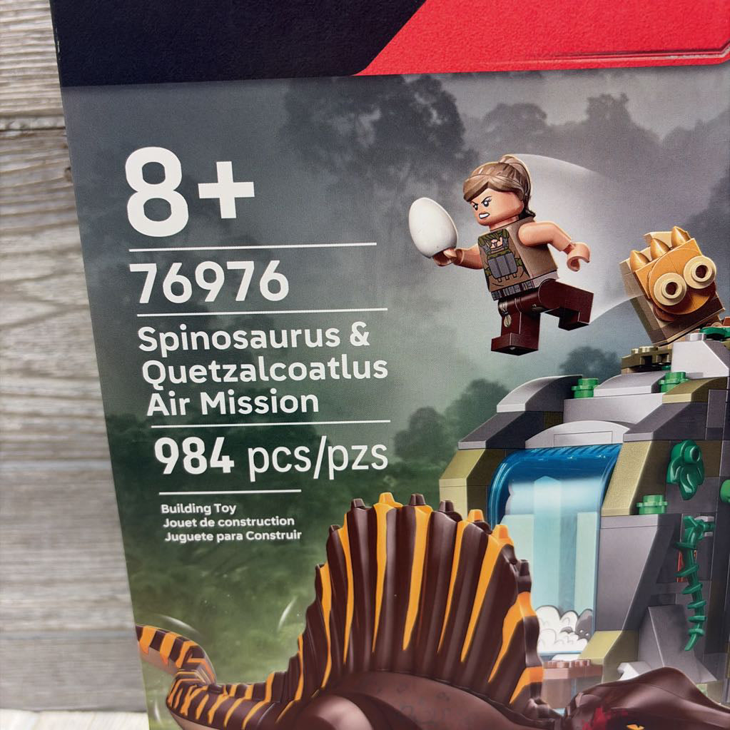 NEW Building Set Spinosaurus & Quetzalcoatlus Air Mission Jurassic World #76976