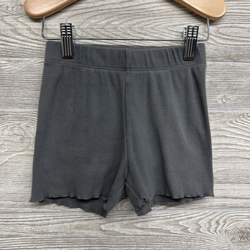 Ribbed Shorts Lettuce Trim 5T
