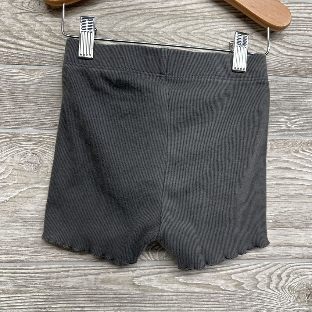 Ribbed Shorts Lettuce Trim 5T