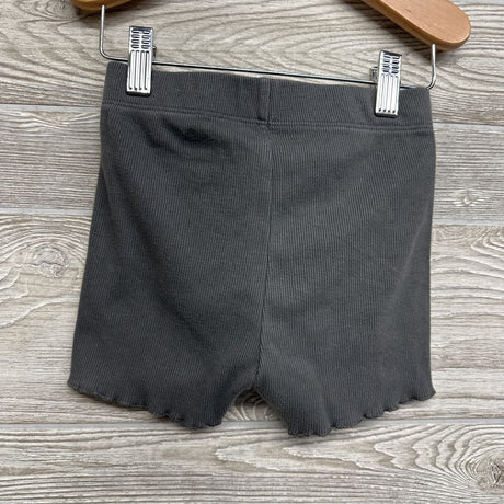 Ribbed Shorts Lettuce Trim 5T