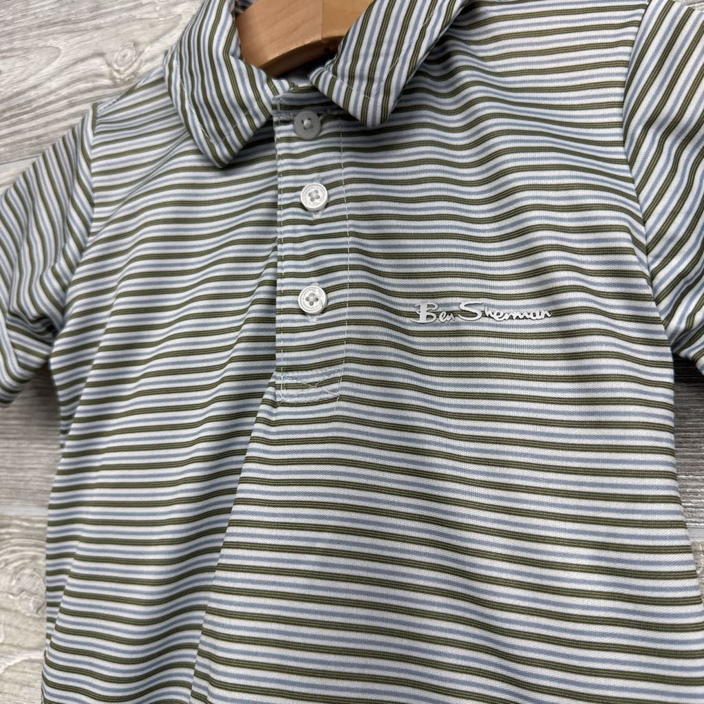 Active Polo Shirt Stripes & Woven Joggers 12M