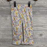 Crewneck Winnie The Pooh & Ribbed Flare Pants Flowers 6-9M