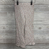 LS Waffle Knit Shirt & Flare Pants Flowers 4T