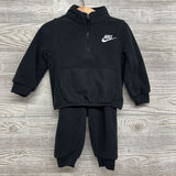1/4 Zip Fleece Pullover & Joggers Swoosh 18M