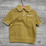 Waffle Knit Polo Shirt Chest Pocket 3T