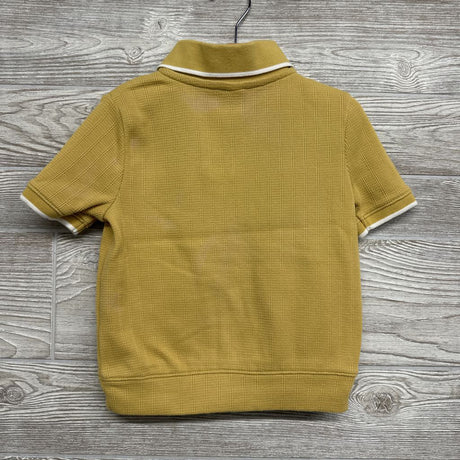 Waffle Knit Polo Shirt Chest Pocket 3T