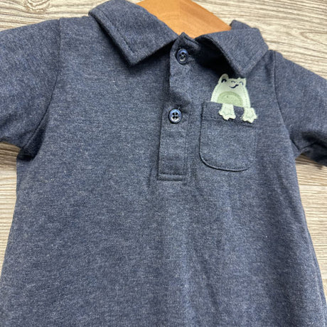 NEW Shorty Romper Chest Pocket 3-6M