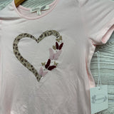 NEW Shirt Heart Butterflies Side Ties 7