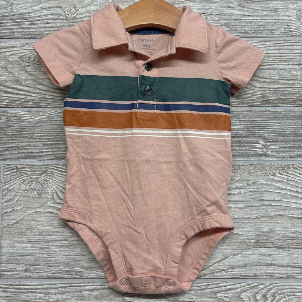 Polo Bodysuit Stripes 6M
