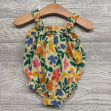 Bubble Romper Flowers 3-6M