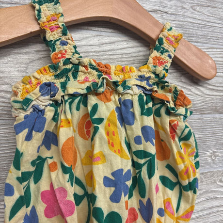 Bubble Romper Flowers 3-6M