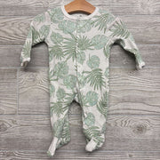 Ribbed Snap Up Sleeper Leaves 3M