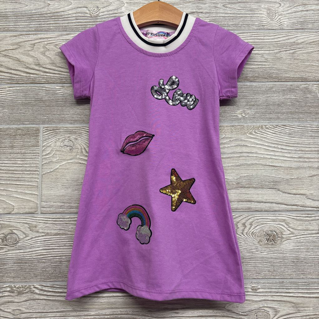 Dress Sequin Love & Lips 3t