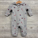 Waffle Knit Outfit W/ Hood Planes & Trucks 6M