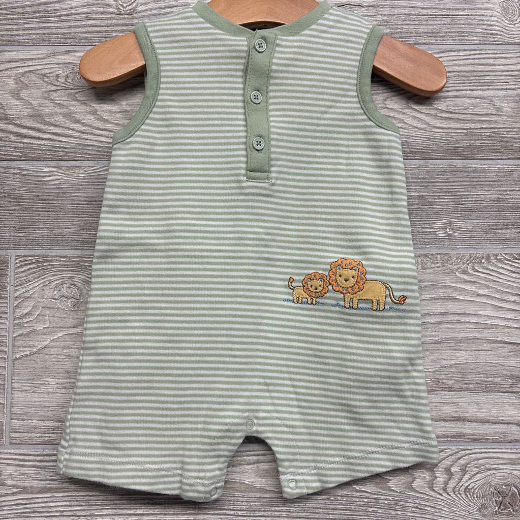 Shorty Romper Lions Stripes 9M