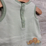 Shorty Romper Lions Stripes 9M