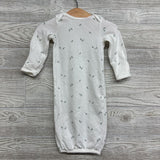 Pj Gown Leaves 0-3M