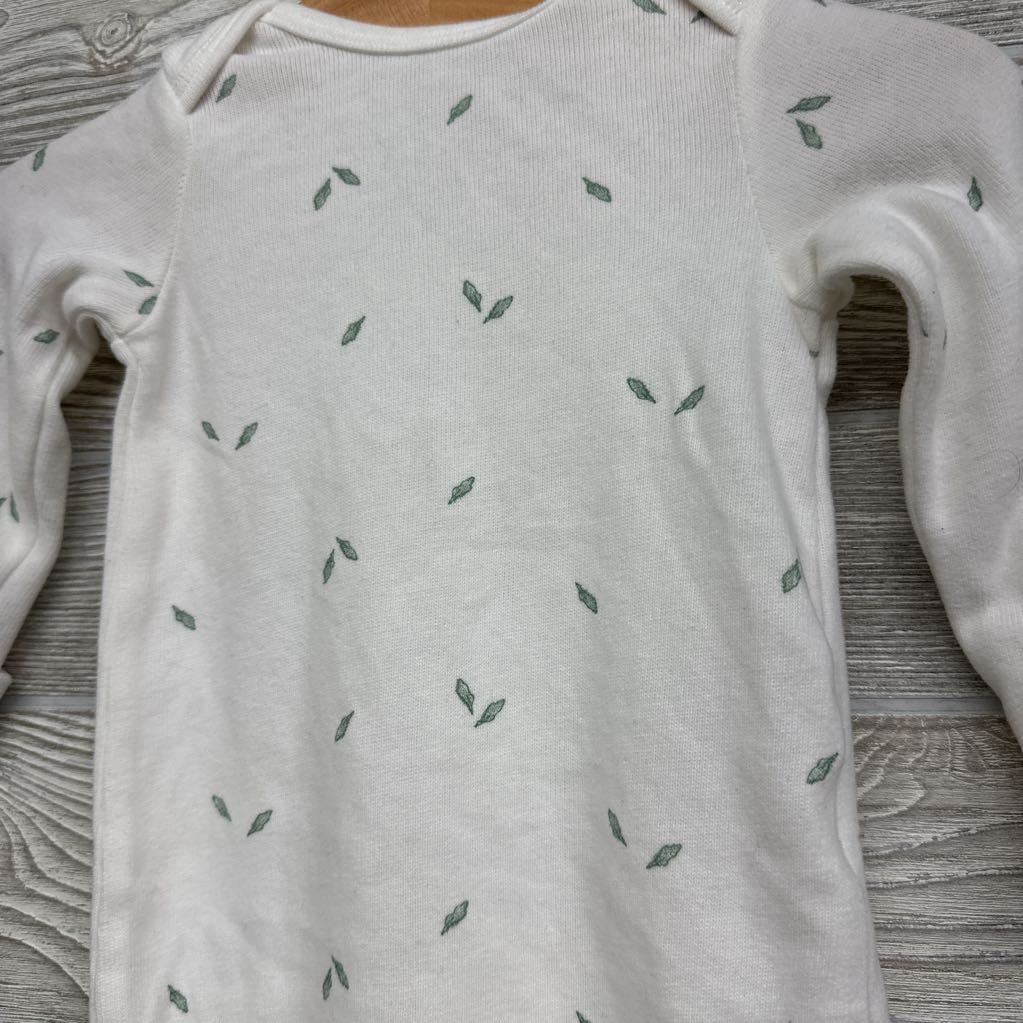 Pj Gown Leaves 0-3M