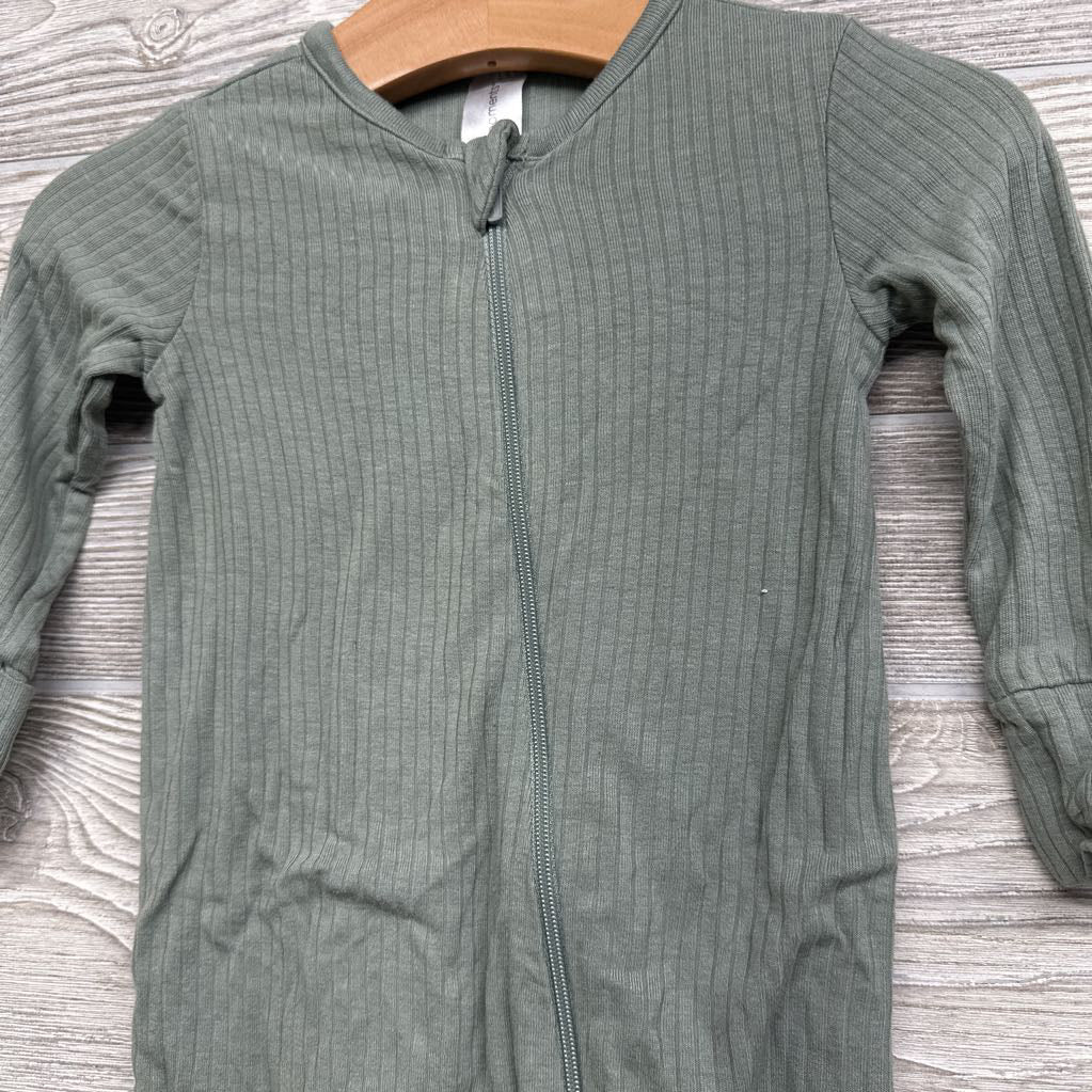 LS Ribbed Footless Sleeper 0-3
