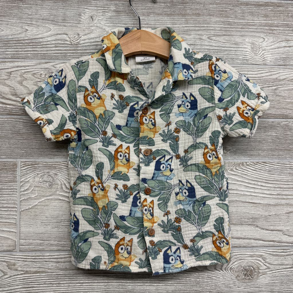 Muslin Button Up Character Shirt 3t