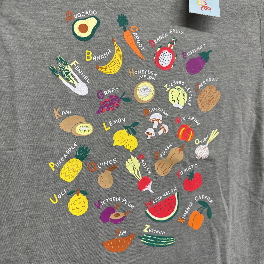 NEW LS Shirt Food ABC 8-10