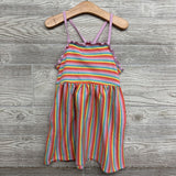 Ribbed Tank Dress Stripes 4t