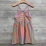 Ribbed Tank Dress Stripes 4t