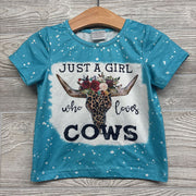 Shirt Just A Girl Who Loves Cows 12-18M