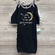 NEW 3 Pk I Love You To The Moon & Back Gown 0-6M