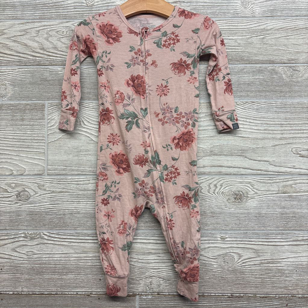Modal Footless Sleeper Flowers 18M