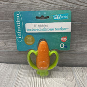 NEW Lil Nibbles Silicone Carrot Teether
