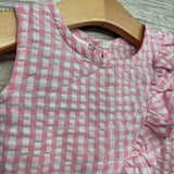 Gingham Ruffle Tank Top & Shorts Flowers 12M
