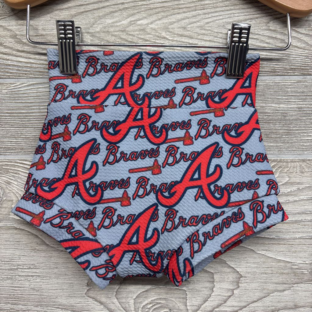 Handmade Bummies Atlanta Braves 12-18M
