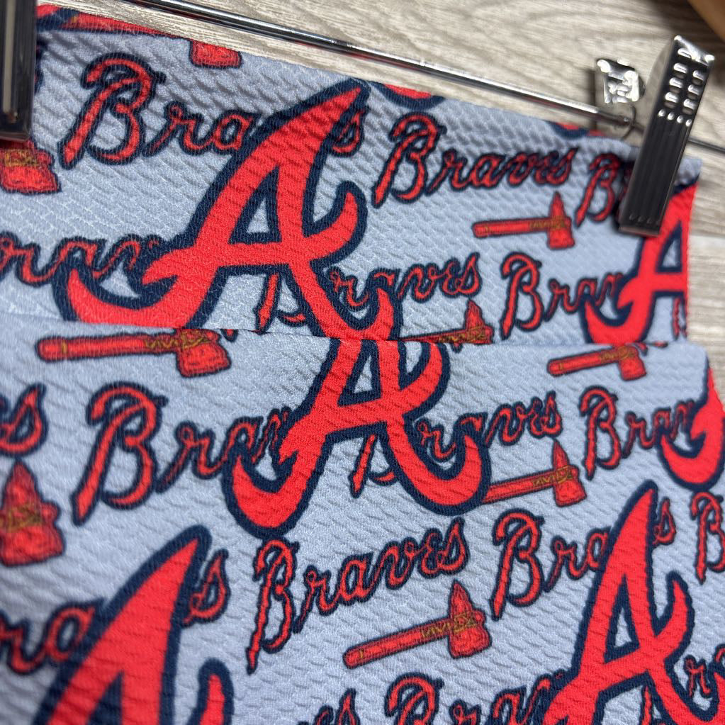 Handmade Bummies Atlanta Braves 12-18M