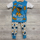 2 Pc PJs Cookie Monster Me Can't Stop 2T