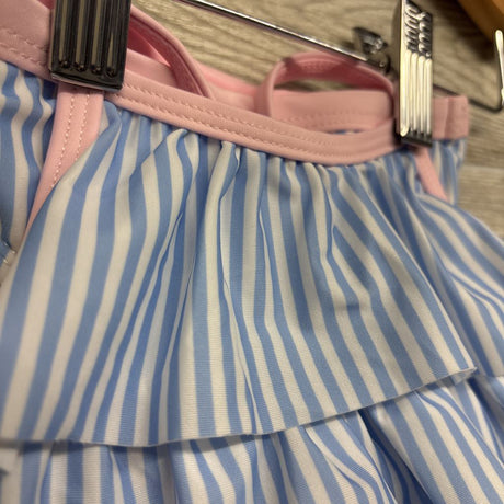 NEW 2 Pc Ruffle Swimsuit Stripes 3-6M