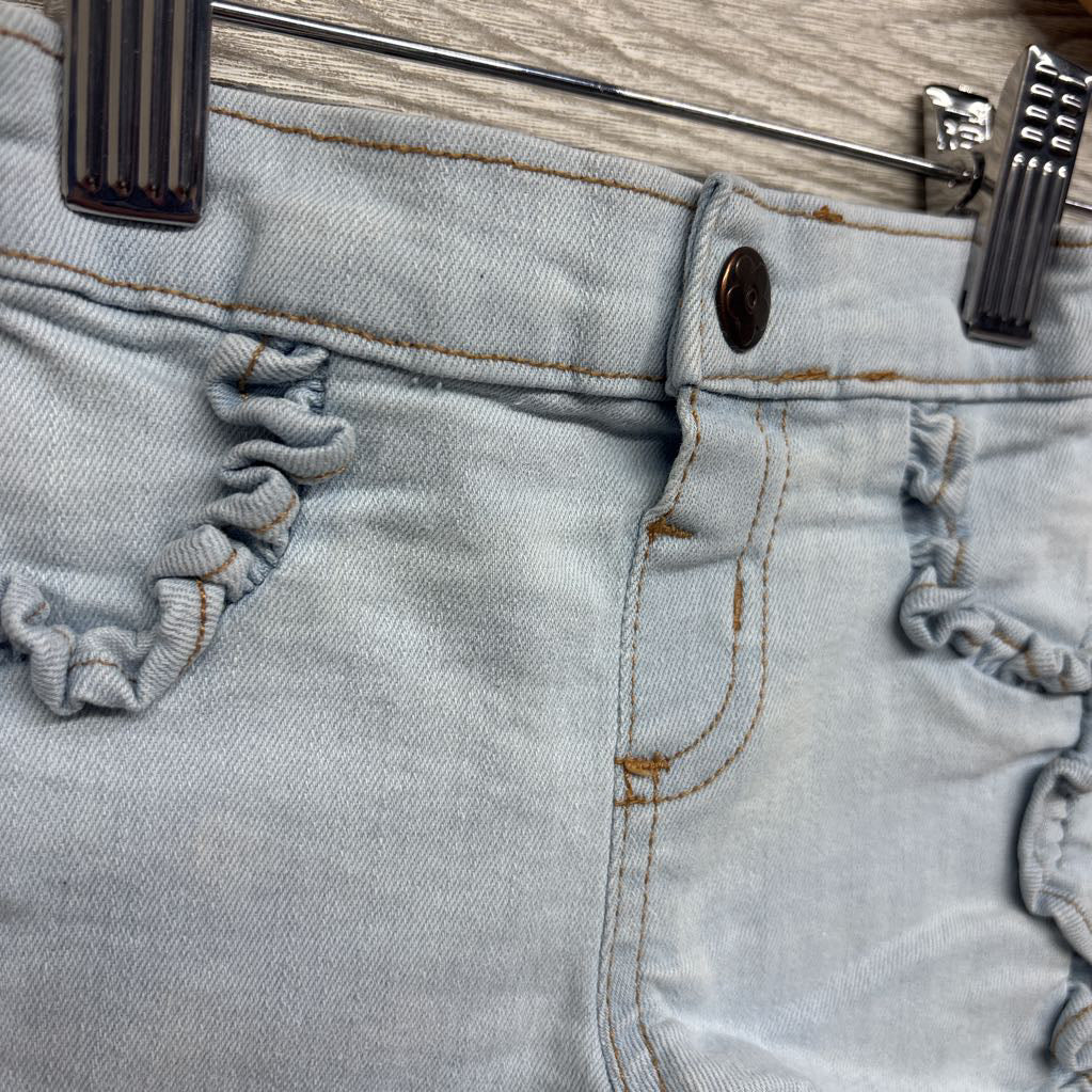 Denim Shorts Ruffle Pockets 3-6M