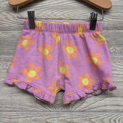 French Terry Ruffle Trim Shorts Flowers 18M