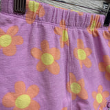 French Terry Ruffle Trim Shorts Flowers 18M