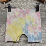 Ribbed Bike Shorts Tie Dye 3-6M