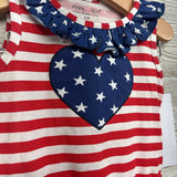 NEW Tank Tunic Heart Stars Stripes & Ruffle Pants 2-3T